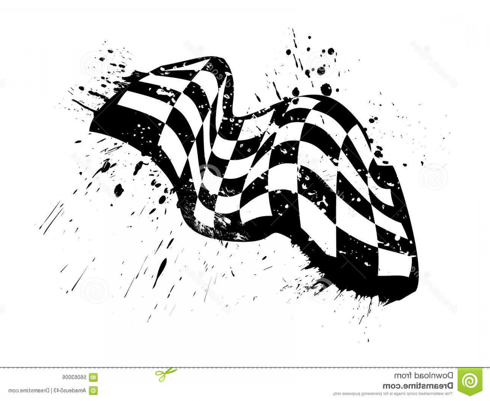 1560x1278 Stock Illustration Checkered Race Flag Grunge Vector Design