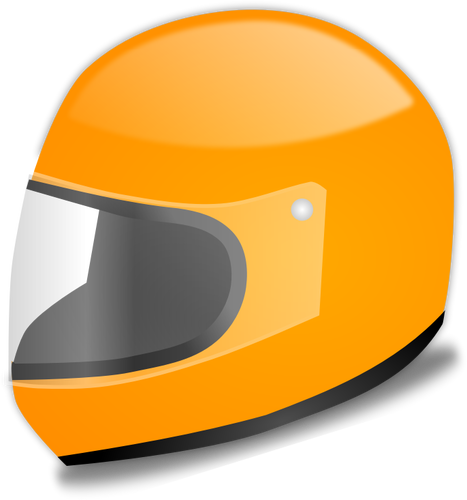 467x500 Orange Car Racing Helmet Vector Graphics