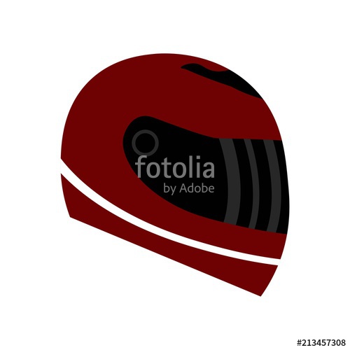 500x500 Racing Helmet Icon Vector Icon Simple Element Illustration