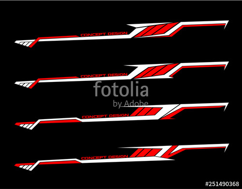 500x390 Vinyls Sticker Set Decals For Car Racing Truck Mini Bus Modify