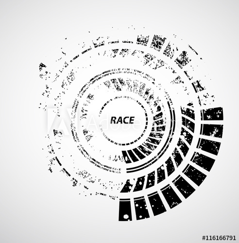492x500 Racing Tire Background, Vector Illustration Abstraction Border