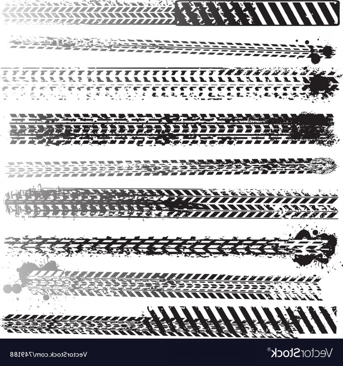 1200x1281 Set Of Tire Tracks Vector Soidergi