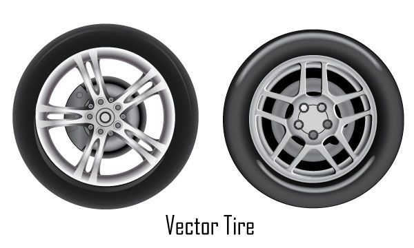 600x360 Tire Vector Image Free Vectors In Car Vector, Rims