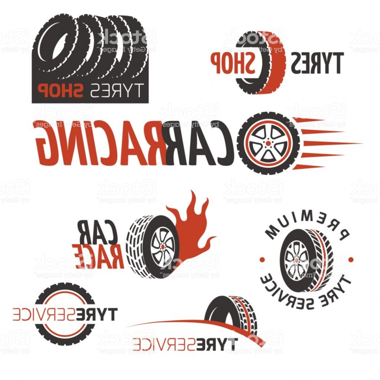 1228x1228 Automobile Rubber Tire Shop Car Wheel Racing Vector Logos