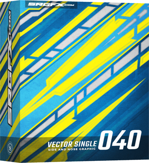 500x549 Vector Racing Graphic Single