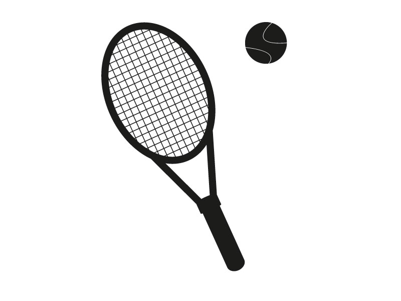 800x600 Vector Tennis Racket And Ball