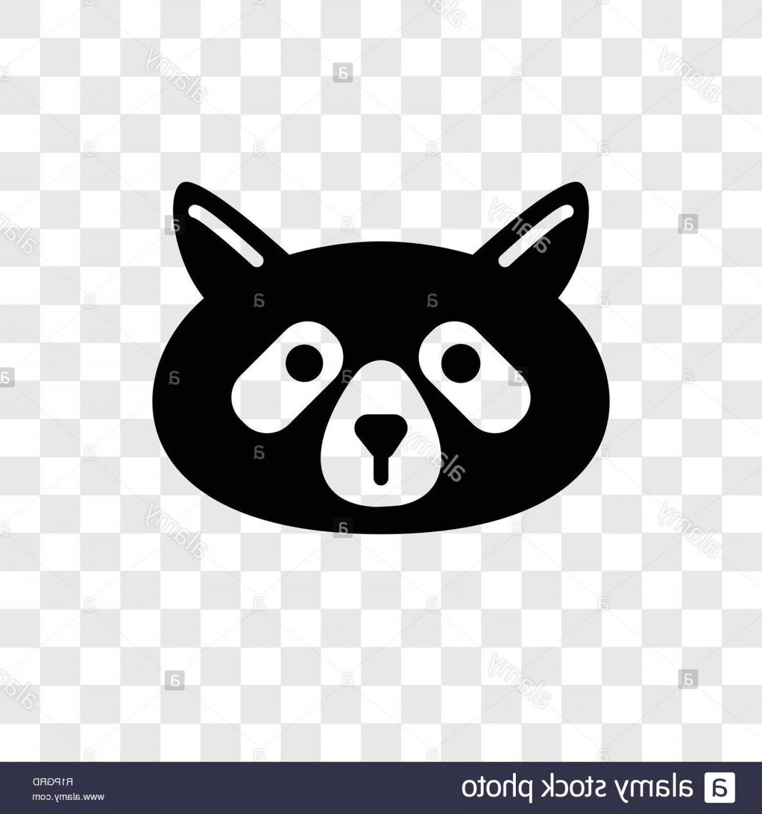 1560x1666 Raccoon Vector Icon Isolated On Transparent Background Raccoon