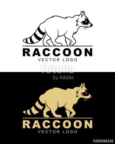 400x500 Raccoon Vector Logo Illustration Stock Image And Royalty Free