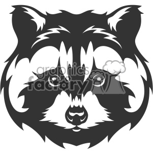 300x300 Raccoon Head Vector Art Clipart Royalty Free Gif, Png