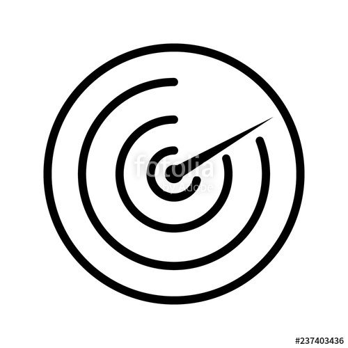 500x500 Radar Vector Icon Stock Image And Royalty Free Vector