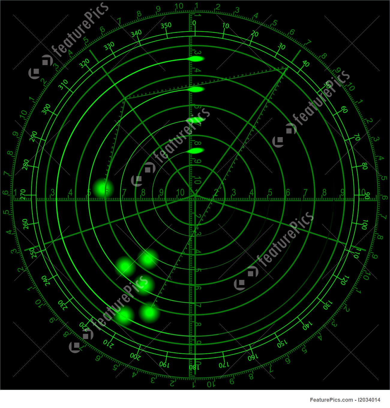 1300x1360 Radar Vector Sonic Black Green Signal