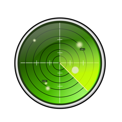 500x500 Radar Vector Image