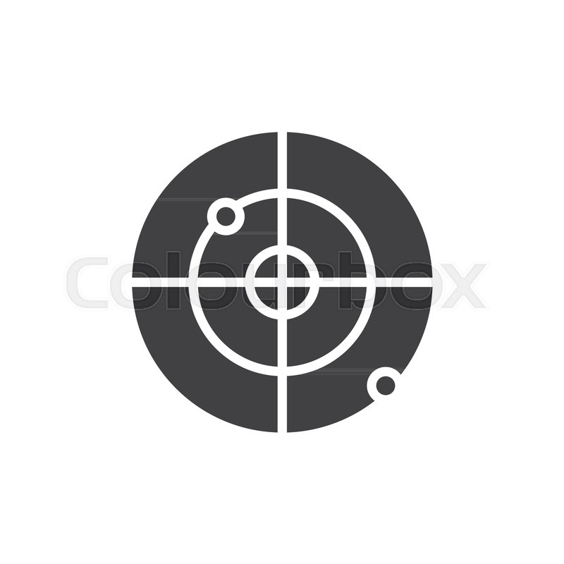800x800 Gps Radar Vector Icon Filled Flat Stock Vector Colourbox