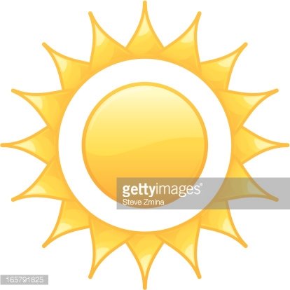 414x414 Shining Radiant Yellow Summer Sun Vector Illustration Premium