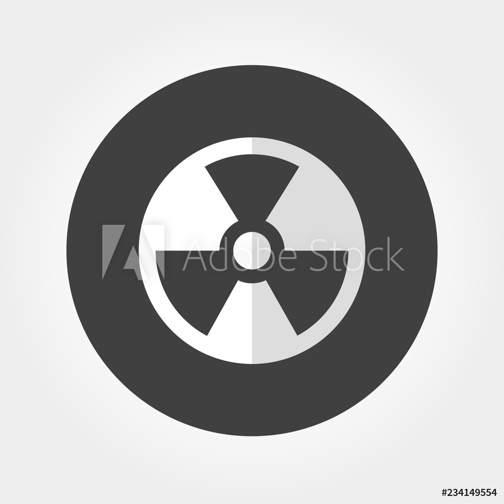 1000x1000 Photo Art Print Radiation Symbol Vector Icon Europosters