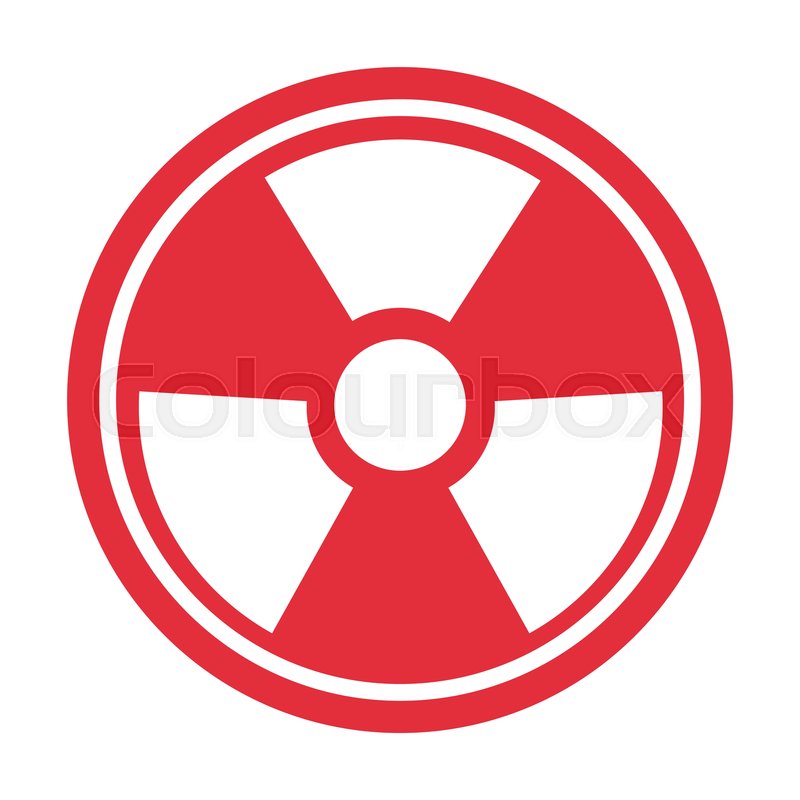 800x800 Radiation Caution Hazard Nuclear Stock Vector Colourbox