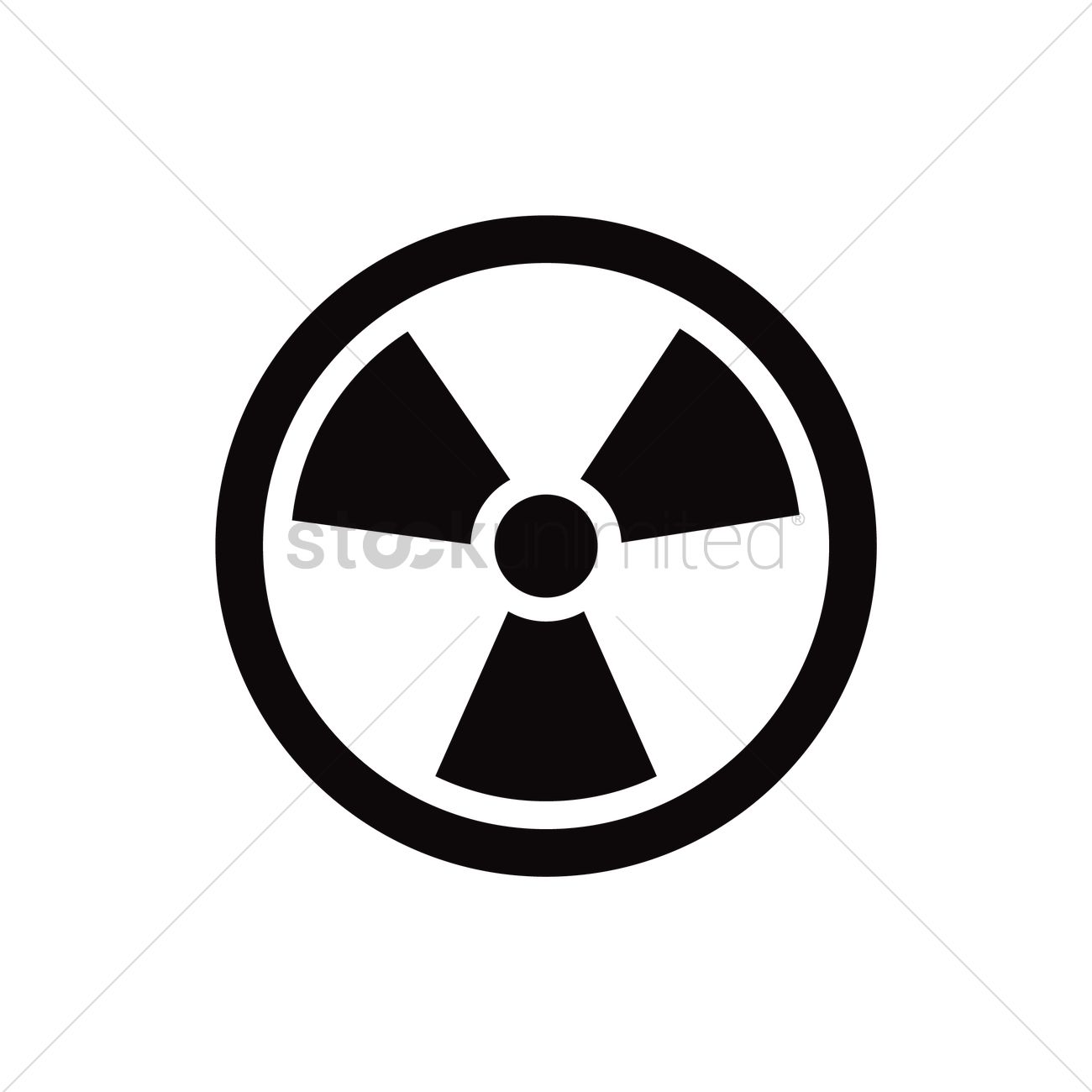 1300x1300 Radiation Symbol Vector Image