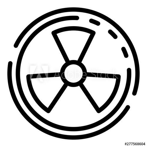 500x500 Radiation Symbol Icon Outline Radiation Symbol Vector Icon
