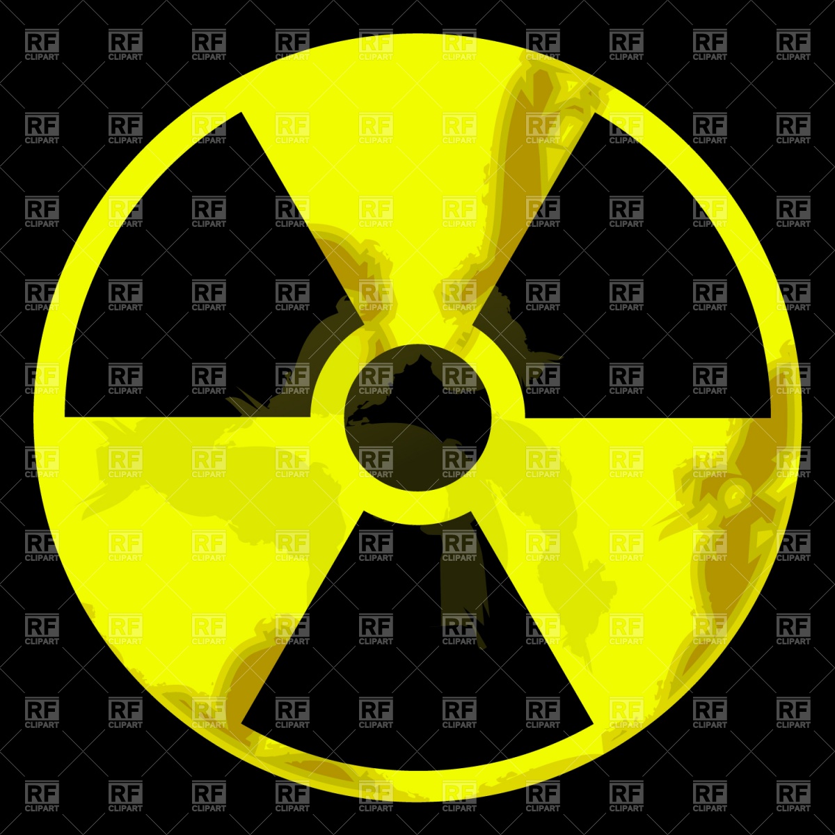 1200x1200 Radiation Warning Sign Vector Image Of Signs, Symbols, Maps