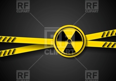 400x282 Danger Tape With Radiation Symbol Vector Image Of Signs, Symbols