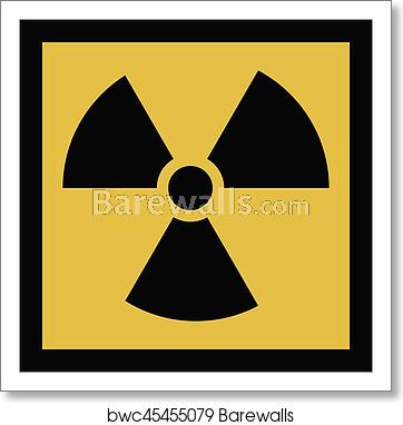 362x382 The Radiation Vector Icon Radiation Symbol, Art Print Barewalls