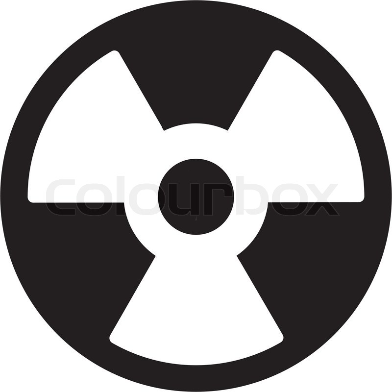 800x800 Vector Radiation Symbol Stock Vector Colourbox