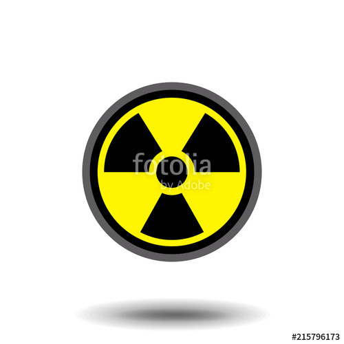 500x500 Radiation Symbol Vector Flat Stock Image And Royalty Free Vector