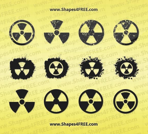 580x526 Free Shapes Grunge Radiation Symbol Vector Shapes Protein
