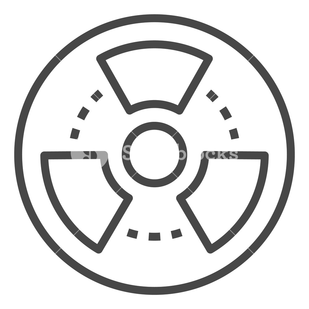 1000x1000 Radiation Icon Outline Radiation Vector Icon For Web Design