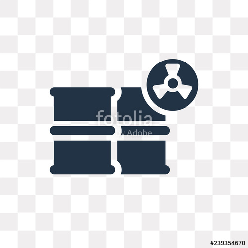 500x500 Radiation Vector Icon Isolated On Transparent Background