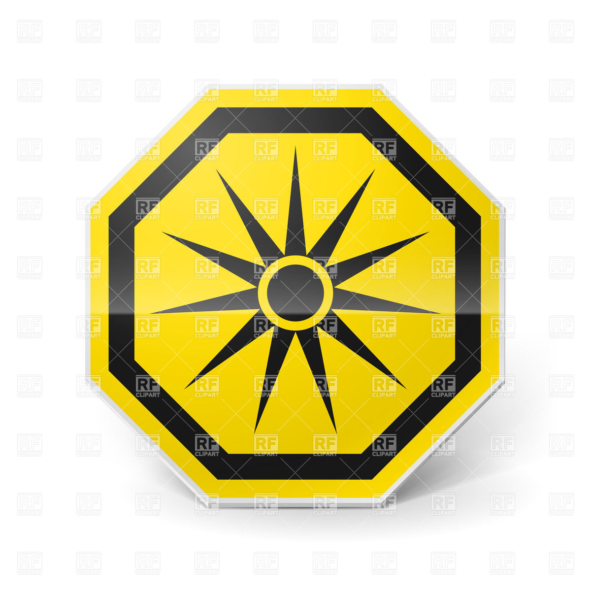 1200x1200 Shiny Metal Warning Sign