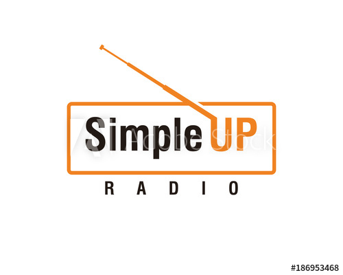 500x400 Line Art Simple Radio Electronic Up Symbol Modern Logo Vector