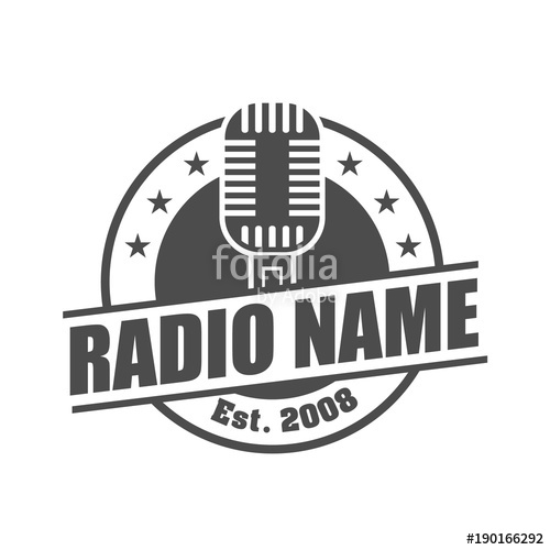 500x500 Radio Station Logo Design Stock Image And Royalty Free Vector