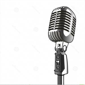300x300 Southern Rock Vector Logo Vintage Microphone Old Radio Image