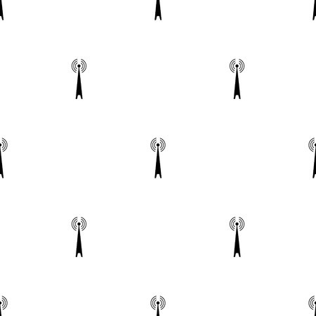 450x450 Radio Tower, Vector Seamless Pattern Royalty Free Vector Graphics