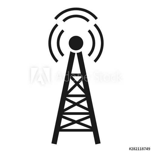 500x500 Radio Tower Icon Simple Illustration Of Radio Tower Vector Icon