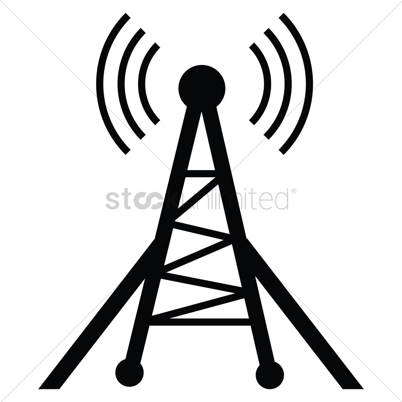 Radio Tower Vector at Vectorified.com | Collection of Radio Tower ...