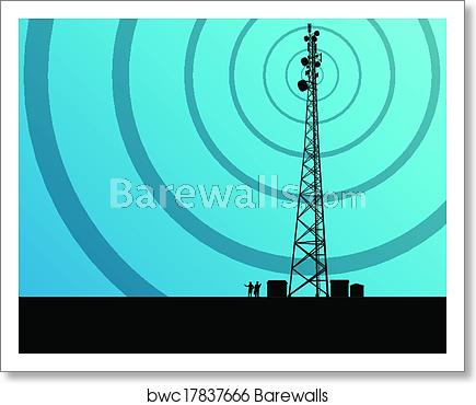 435x370 Telecommunications Mobile Phone Base Station Radio Tower