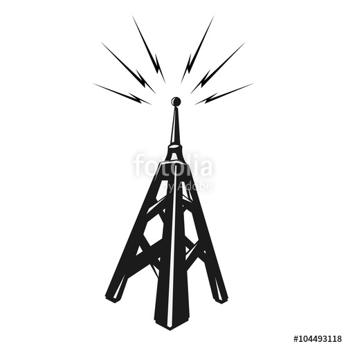 Radio Tower Vector at Vectorified.com | Collection of Radio Tower ...