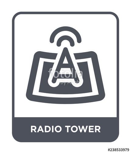 430x500 Radio Tower Icon Vector Stock Image And Royalty Free Vector