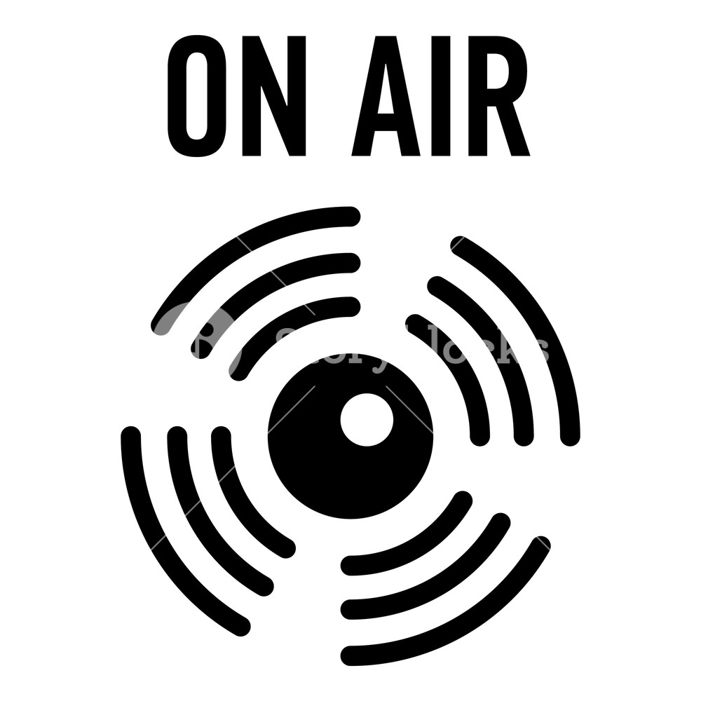 1000x1000 On Air Radio Icon Simple Illustration Of On Air Radio Vector Icon