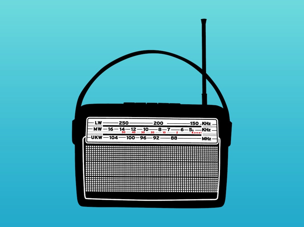 1024x766 Old Radio Vector Vector Art Graphics