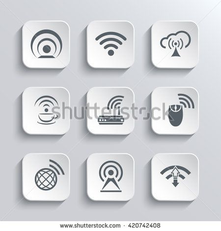 Wireless And Wi Fi Web Icons Set For Remote Access 450x470 Wireless And Wi Fi Web Icons Set For Remote Access