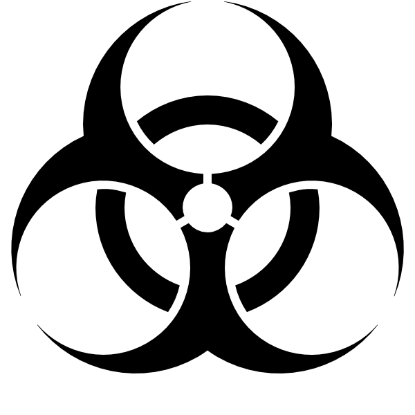 600x600 Radioactive Symbol Clipart
