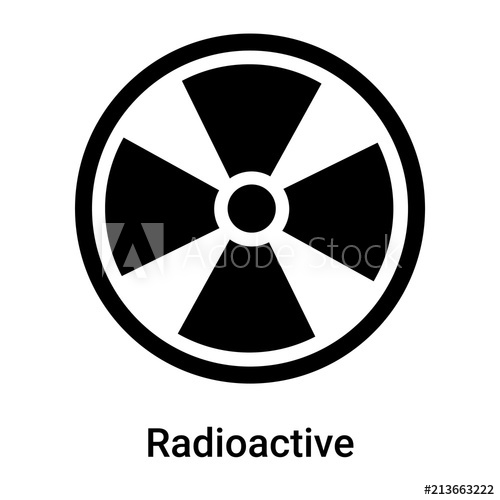 500x500 Radioactive Symbol Icon Vector Sign And Symbol Isolated On White