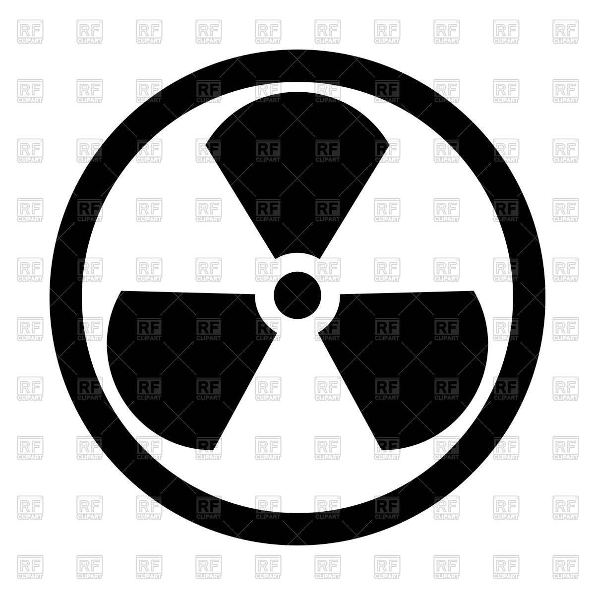 1200x1200 Sign Radioactive Black Color Icon Vector Image Of Signs, Symbols