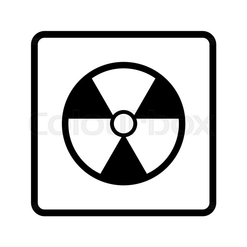 800x800 Vector Reproduction Of Radioactive Stock Vector Colourbox