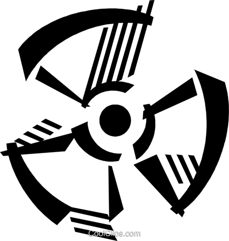 456x480 Radioactive Symbol Royalty Free Vector Clip Art Illustration