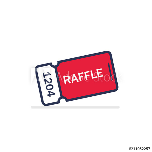500x500 Raffle Ticket Vector Flat Design