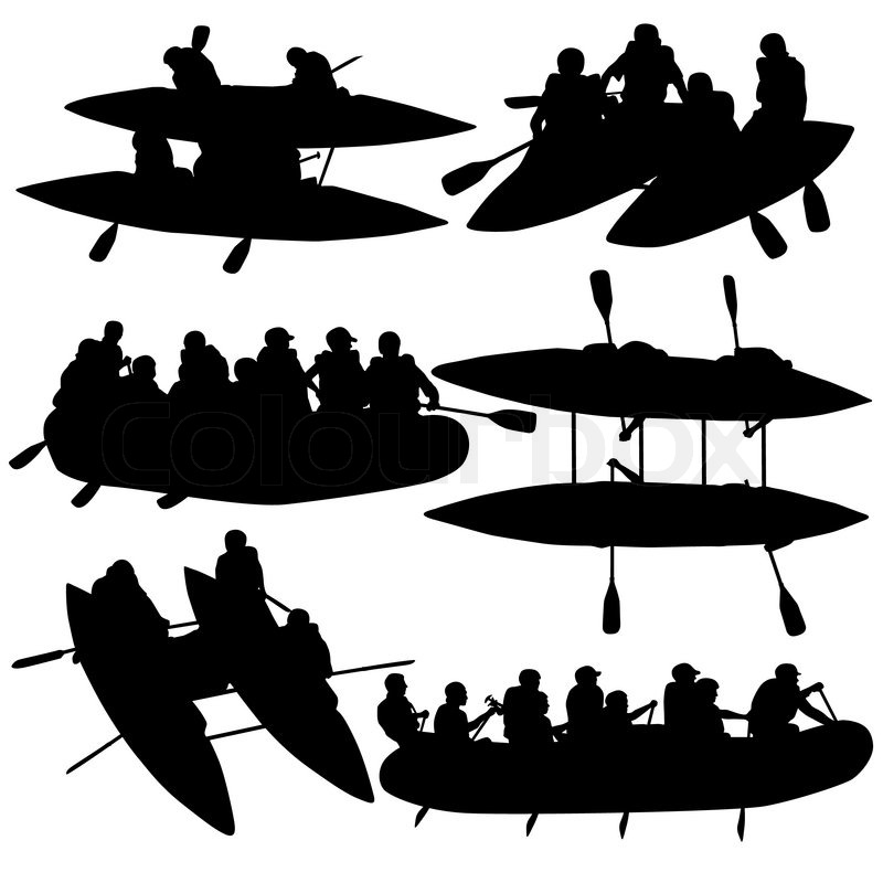 800x800 Collection Of 'rafting Silhouette' Download More Than Images